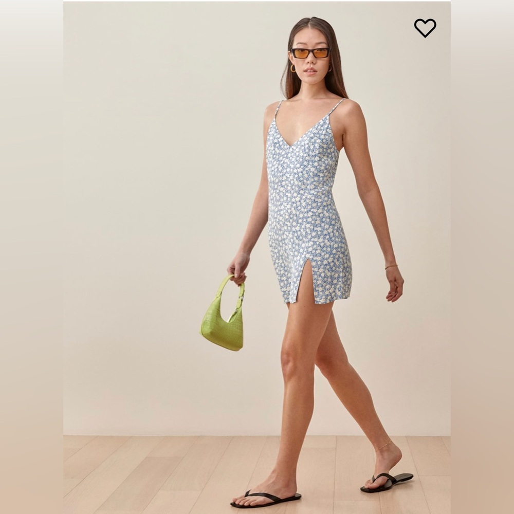 Reformation Marlowe Dress; Color: Azzurro; Small